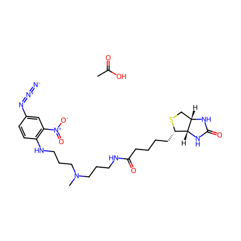 光敏生物素 乙酸盐结构图