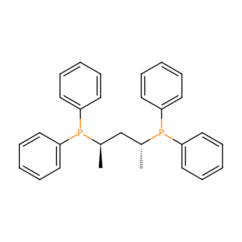 (2R,4R)-2,4-双(二苯基膦)戊烷结构图