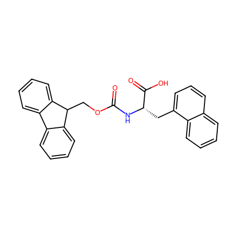 Fmoc-3-(1-萘基)-L-丙氨酸结构图