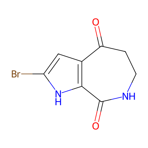 2-BROMO-6,7-DIHYDRO-1H,5H-PYRROLO[2,3-C]AZEPINE-4,8-DIONE结构图
