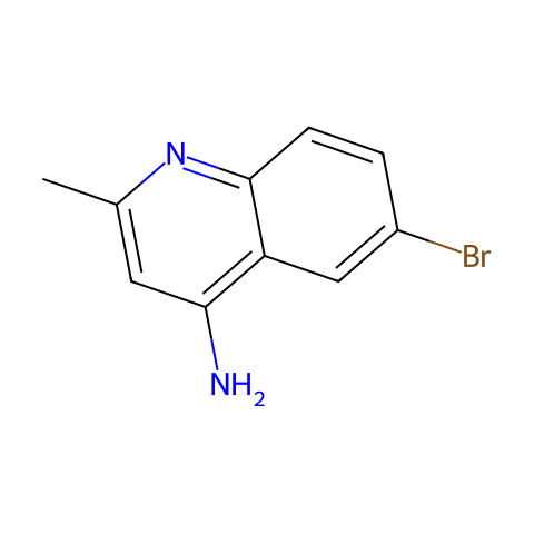 4-氨基-6-溴-2-甲基喹啉结构图