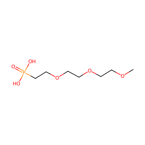 [2-[2-(2-Methoxyethoxy)ethoxy]ethyl]phosphonic acid结构图