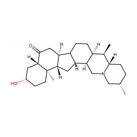 梭砂贝母酮碱结构图