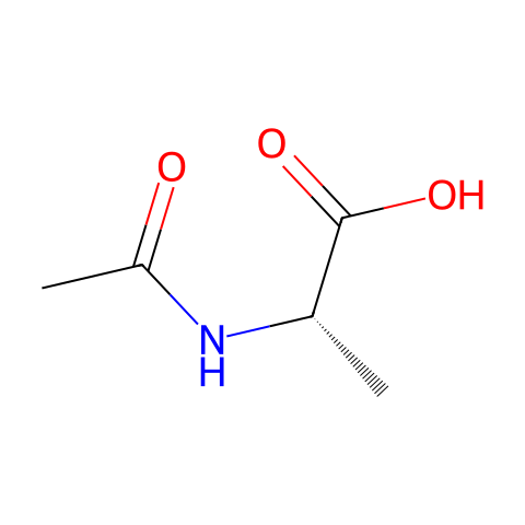 N-乙酰-L-丙氨酸结构图