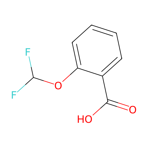 2-(二氟甲氧基)苯甲酸结构图