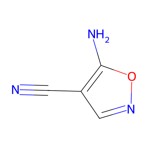 4-氰基-5-氨基异噁唑结构图