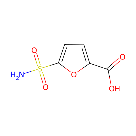 5-氨磺酰基呋喃-2-羧酸结构图