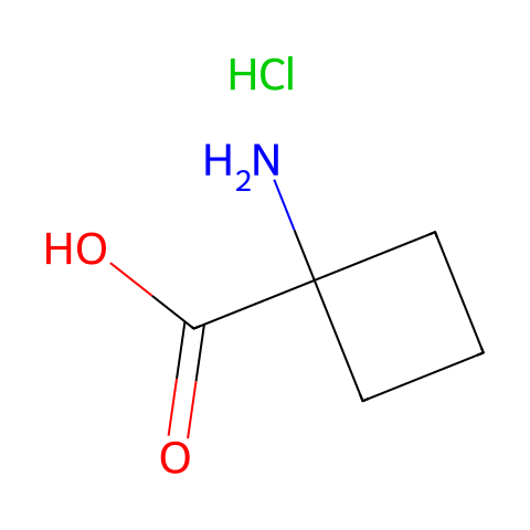 1-氨基环丁烷甲酸盐酸盐结构图