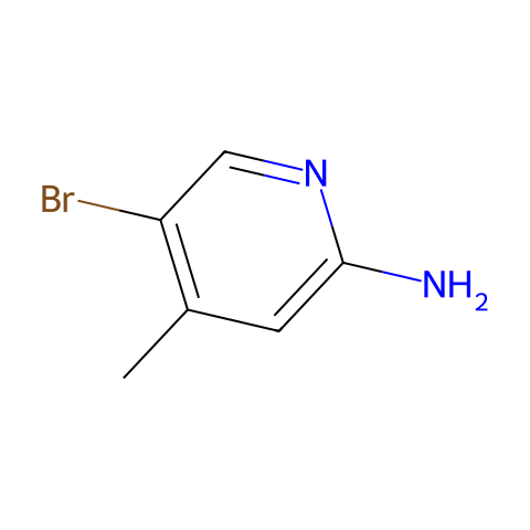 2-氨基-5-溴-4-甲基吡啶结构图