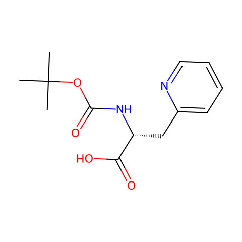 BOC-D-3-(2-吡啶基)-丙氨酸结构图