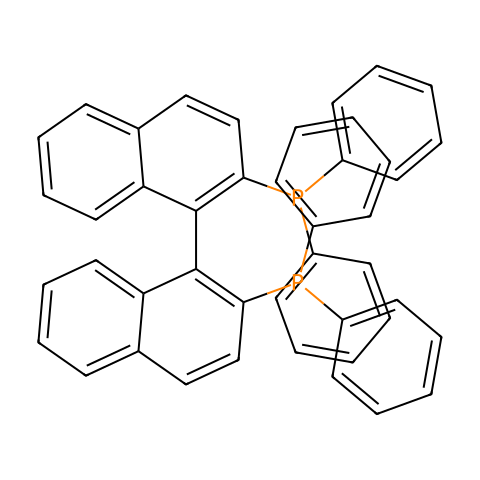 (±)-2,2'-双-(二苯膦基)-1,1'-联萘结构图