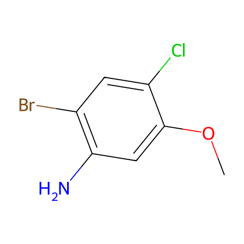 2-BroMo-4-chloro-5-Methoxy-phenylaMine结构图