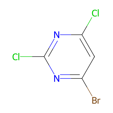 4-bromo-2,6-dichloro-pyrimidine结构图