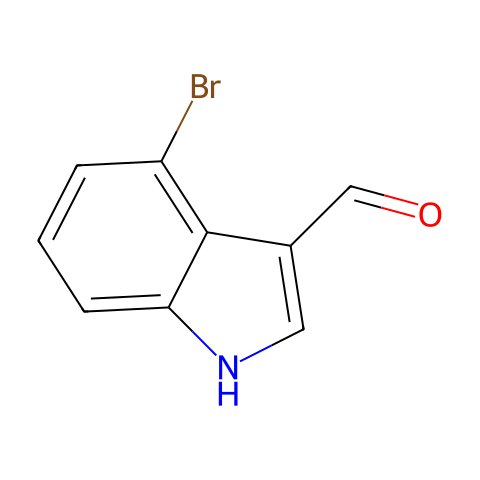 4-溴吲哚-3-甲醛结构图