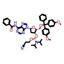 DMT-dA(bz)亚磷酰胺单体结构图